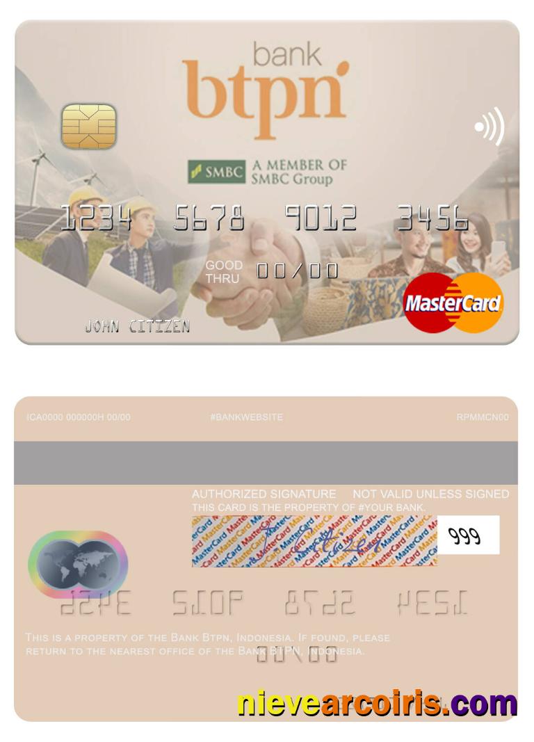 Indonesia Bank BTPN mastercard
